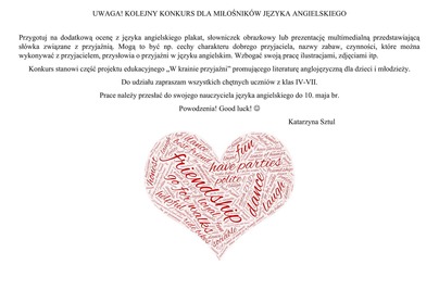 Konkurs leksykalny - realizacja projektu 