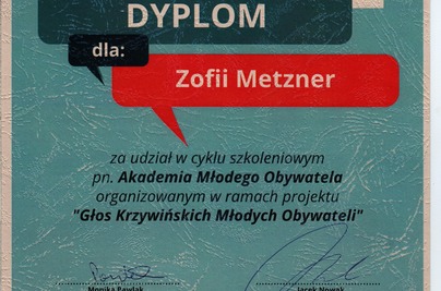 YOUTHPASS dla Zofii Metzner 