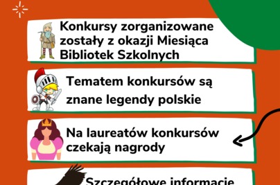 Szlakiem legend - konkursy czytelnicze