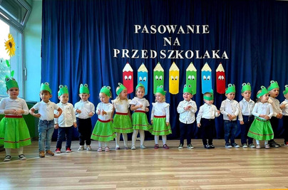 Pasowanie na Przedszkolaka w grupach ŻABKI i PSZCZÓŁKI