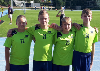 Nikodem Woźniak, Jakub Juskowiak, Patryk Rzepka i Wiktor Stężycki