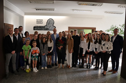 Wizyta Minister Barbary Nowackiej w Zespole Szkół w Jerce