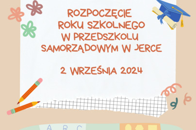 Rozpoczęcie roku szkolnego 2024/2025 w Przedszkolu Samorządowym w Jerce