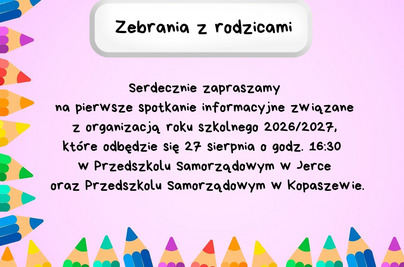 Zebrania z rodzicami w przedszkolach